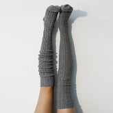 Scandinavian Pattern Knee High Socks